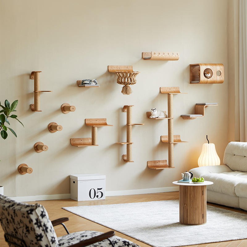 Cat Tree Manufacturer - Solid Wood Wall Platform