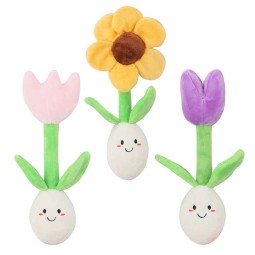 宠物益智玩具厂家-花朵嗅闻啃咬玩具