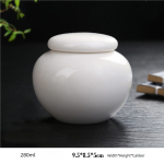 陶瓷宠物骨灰瓮厂家-白色骨灰盒简约