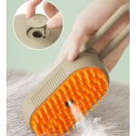 宠物蒸汽刷厂家-新款自清洁蒸汽猫刷狗用去除缠结毛发