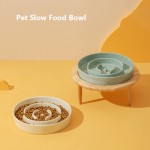 陶瓷宠物喂食器厂家-批发豪华陶瓷喂食碗健康慢食器垫