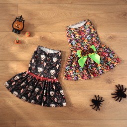 万圣节宠物礼品厂家-骷髅蝙蝠服装狗项圈猫颈节日装饰