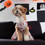 万圣节宠物服装厂家-冬季蜘蛛角色扮演裙血配件派对
