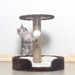 宠物爬抓架厂家-热销木塔短毛绒纯色宠物屋