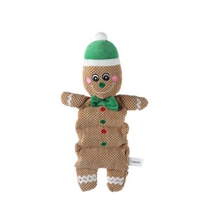 Christmas Pet Toy Manufacturer - Hot Sale Cotton Rope Squeaky Christmas Dog Plush Chew
