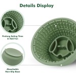 慢食碗厂家-批发可定制圆形蜂窝硅胶慢食碗