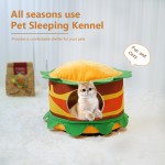 宠物床厂家-四季通用深睡猫床汉堡宠物小狗