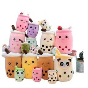 Bubble Tea Plush Factory - 24cm Cheap Boba Plush Cute Fruit Drink Anime Soft Pillow