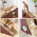 宠物抓板厂家-三角抓板屋瓦楞板磨爪