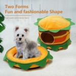 宠物床厂家-四季通用深睡猫床汉堡宠物小狗