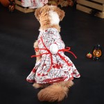 万圣节宠物服装厂家-冬季蜘蛛角色扮演裙血配件派对