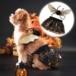 宠物万圣节服装厂家-蜘蛛套装裙装狗猫派对裙