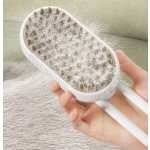 宠物蒸汽刷厂家-新款自清洁蒸汽猫刷狗用去除缠结毛发