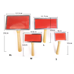 宠物美容梳厂家-狗猫毛发美容梳浮木柄刷