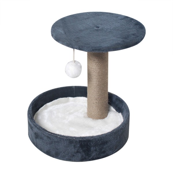 宠物爬抓架厂家-热销木塔短毛绒纯色宠物屋