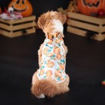 宠物万圣节裙厂家-南瓜裙狗服装衬衫派对猫狗裙