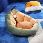 宠物床厂家-高品质通用可拆卸鳄梨短毛绒床