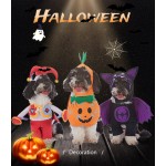 狗服装厂家-批发实惠蝙蝠翅膀万圣节角色扮演宠物套装