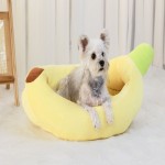 狗垫厂家-冬季温暖小泰迪柯基狗垫香蕉猫床