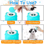 宠物沐浴刷套装生产商-7件套TPR胶囊型