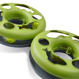 猫玩具厂家-PP鱼玩盘铃铛