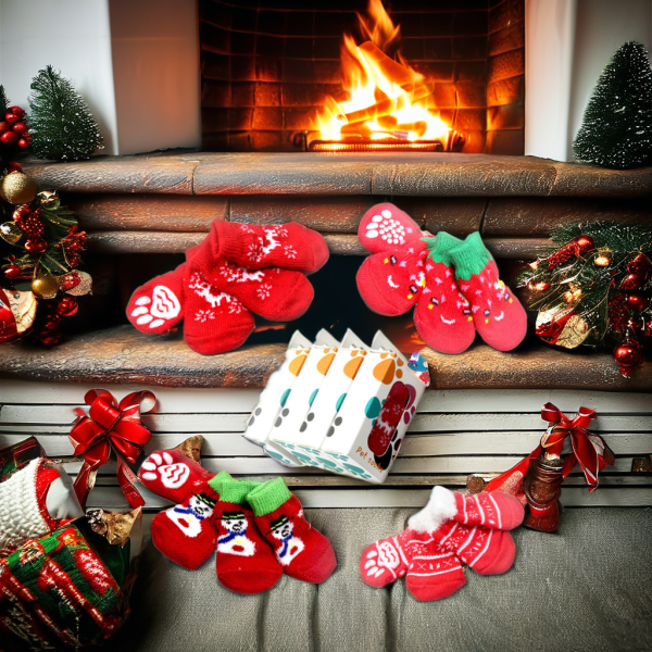 宠物针织袜厂家-防滑底保暖棉