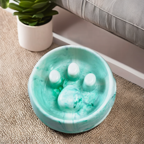 Slow Feed Pet Bowl Supplier - Lightweight Rounded Shape