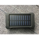 Solar Power Bank Manufacturer - 10000mAh Solar Charge Power Bank with USB Input LED Flashlight