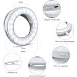 Selfie Ring Light Manufacturer - New LED Ring Light USB Rechargeable 40 LED 3-Level Brightness