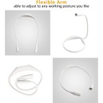 颈戴阅读灯厂家-柔性臂USB充电LED灯阅读维修用