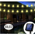 Crystal Ball Lights Manufacturer - LED Solar Crystal Ball String Lights 6.5m 30LED Outdoor Waterproof