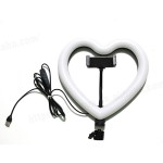 Selfie Ring Light Supplier - Dimmable 10inch RGB Heart Ring Light with Tripod for Beauty Makeup