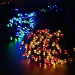 Holiday Lights Factory - 100 LED 12m Solar String Light 8 Modes for Wedding Holiday Decoration