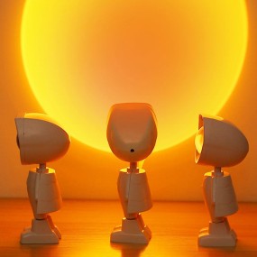 机器人投影灯厂家-机器人日落投影灯彩虹宇航员夜灯道具