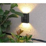 Decorative Wall Light Factory - Outdoor Solar Wall Lamp Waterproof Up Down Light Decorative