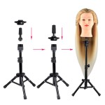 Wig Tripod Supplier - Adjustable Canvas Block Head Tripod for Wig Making Cosmetology Training