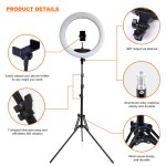 Ring Light Kit Manufacturer - 22 Inch Rechargeable Ring Light with 2m Tripod Video Vlogging Kit