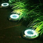 Decorative Solar Light Supplier - 8 LED Solar Garden Lights Colorful Landscape Hotel Decoration