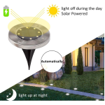 Decorative Solar Light Supplier - 8 LED Solar Garden Lights Colorful Landscape Hotel Decoration