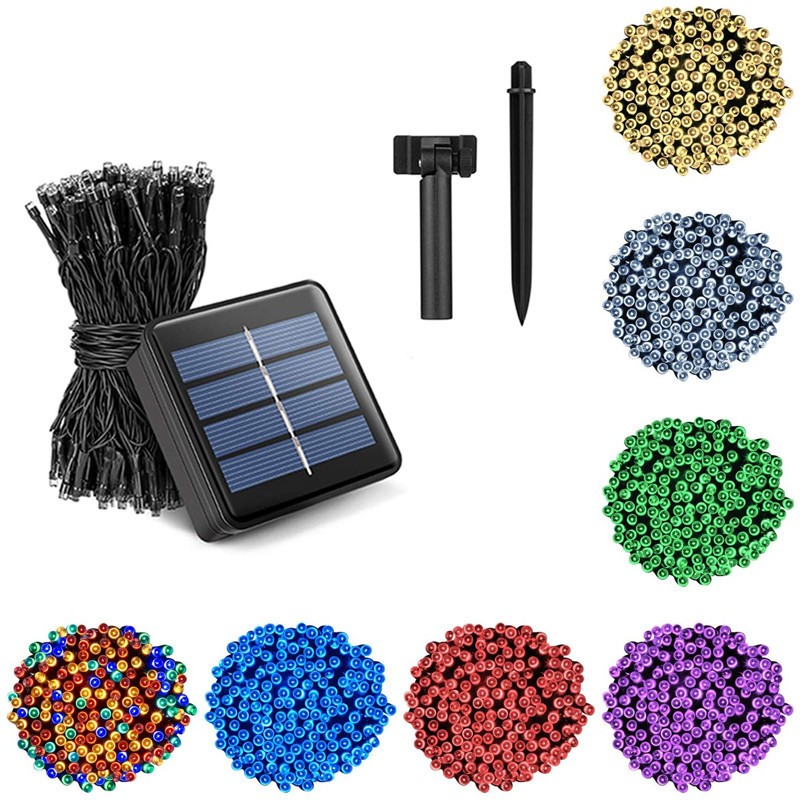 Solar Lights Supplier - Hot Sales Solar String Light 100 LED 12m 8 Modes Holiday Decoration
