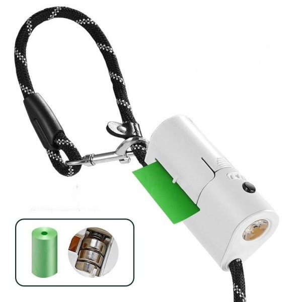 Dog Leash Manufacturer - Multi-functional LED Dog Walking Leash with Waste Bag Reflective