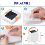 Camping Lantern Supplier - 2024 Outdoor Collapsible LED Solar Inflatable Lantern Emergency Light