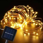 LED String Lights Manufacturer - 20m 200 LED Solar String Lights 8 Modes for Park Wedding