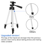 Camera Tripod Factory - Portable Professional Tripod with 3-Way Head Lightweight Aluminum