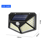 Solar Sensor Light Factory - 100 LED 3 Mode Motion Sensor Outdoor Wall Solar Light CE RoHS