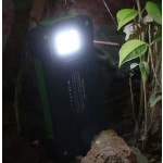 Solar Power Bank Manufacturer - 10000mAh Solar Charge Power Bank with USB Input LED Flashlight