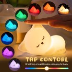 猫夜灯厂家-敲击控制猫形USB充电遥控灯儿童卧室