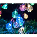 Crystal Ball Lights Manufacturer - LED Solar Crystal Ball String Lights 6.5m 30LED Outdoor Waterproof