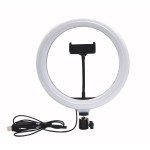 Photography Light Factory - 3000K-6000K Dimmable 10inch Ring Light with 2m Tripod Phone Holder