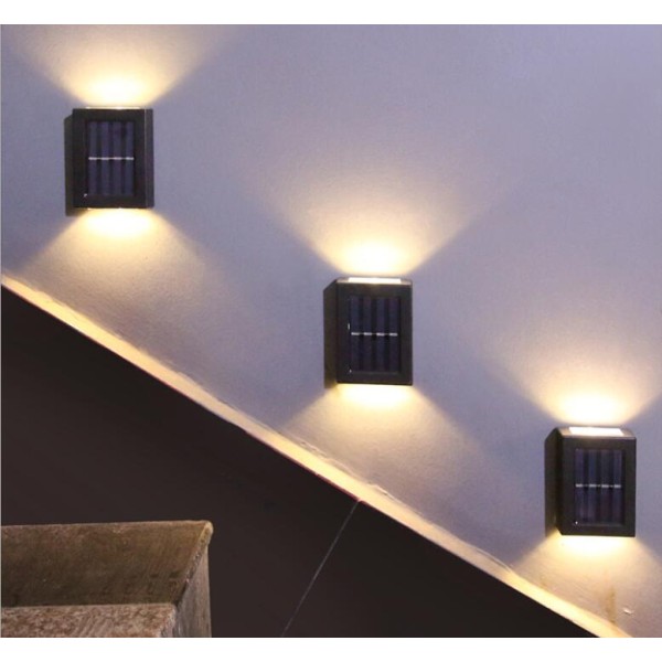 Decorative Wall Light Factory - Outdoor Solar Wall Lamp Waterproof Up Down Light Decorative